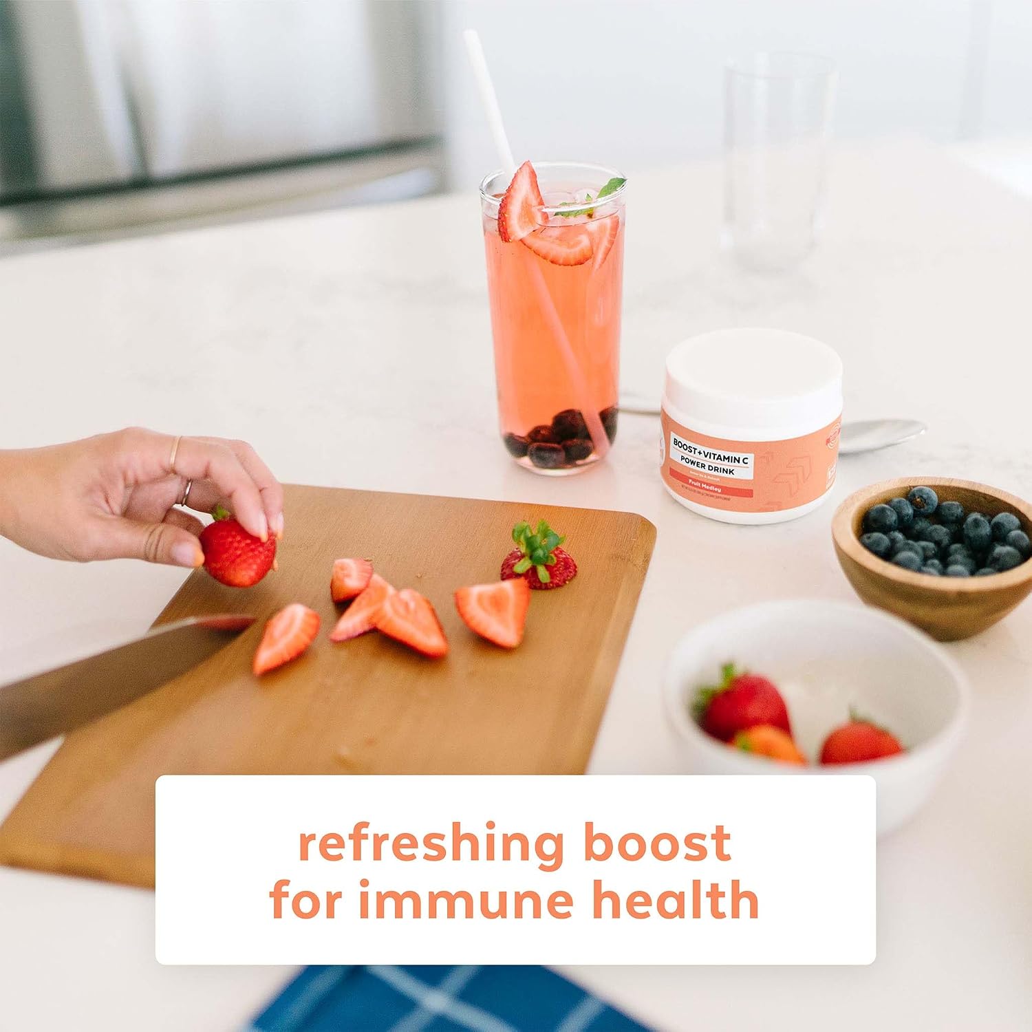 Wink Well Boost Vitamina C en Polvo con D3, Magnesio y Zinc - 30 Sobres