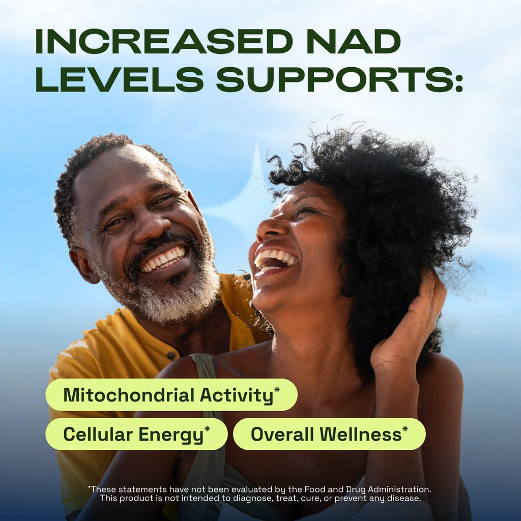NAD CORE - Suplemento Liposomal de NAD+ - 250mg, 60 Cápsulas (30 Días)