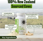 Intestinal Fortitude Calostro de Vaca 100% de Pasto – Cápsulas de 500 mg, 60 Unidades