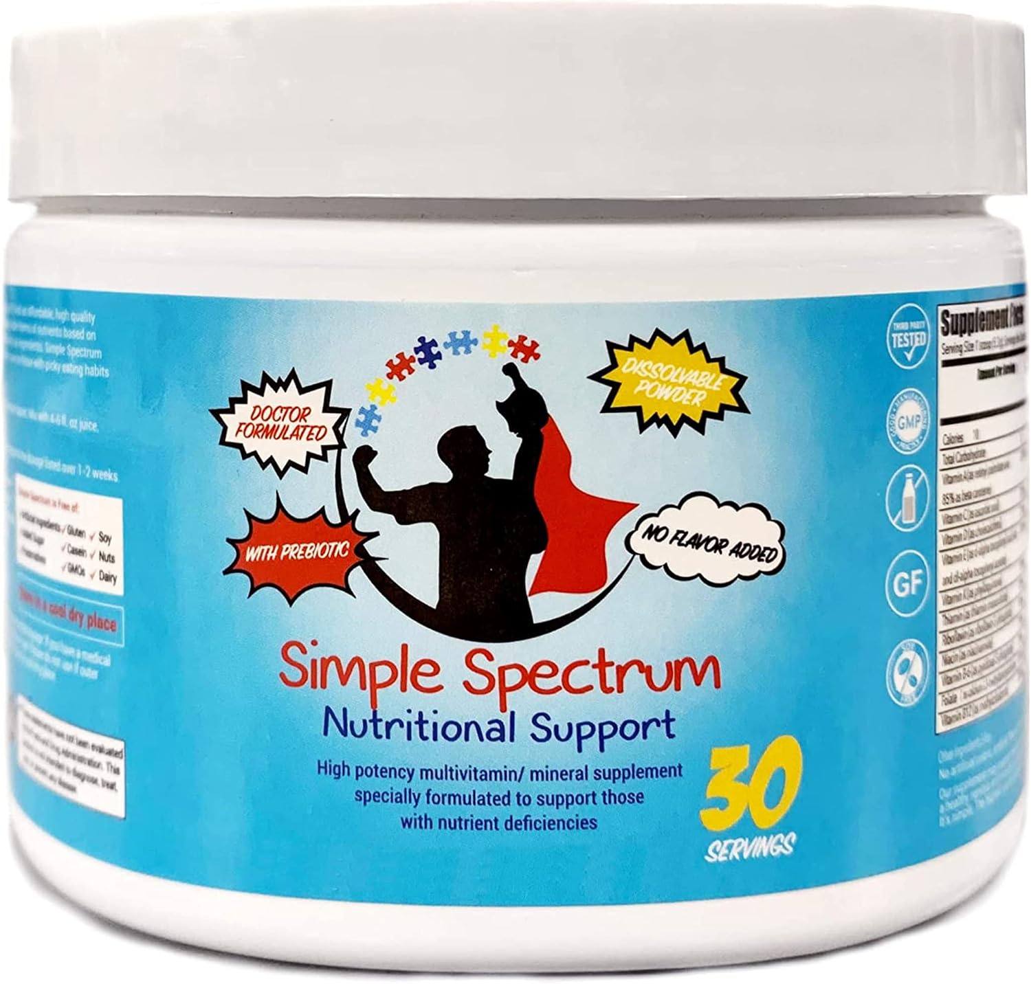 Simple Spectrum Multivitamínico Infantil - Fórmula en Polvo sin Azúcares Añadidos ni Ingredientes Artificiales