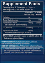BodyTech L-Carnitine 1100mg - Supports Energy Metabolism - Raspberry Flavor (473 ml)