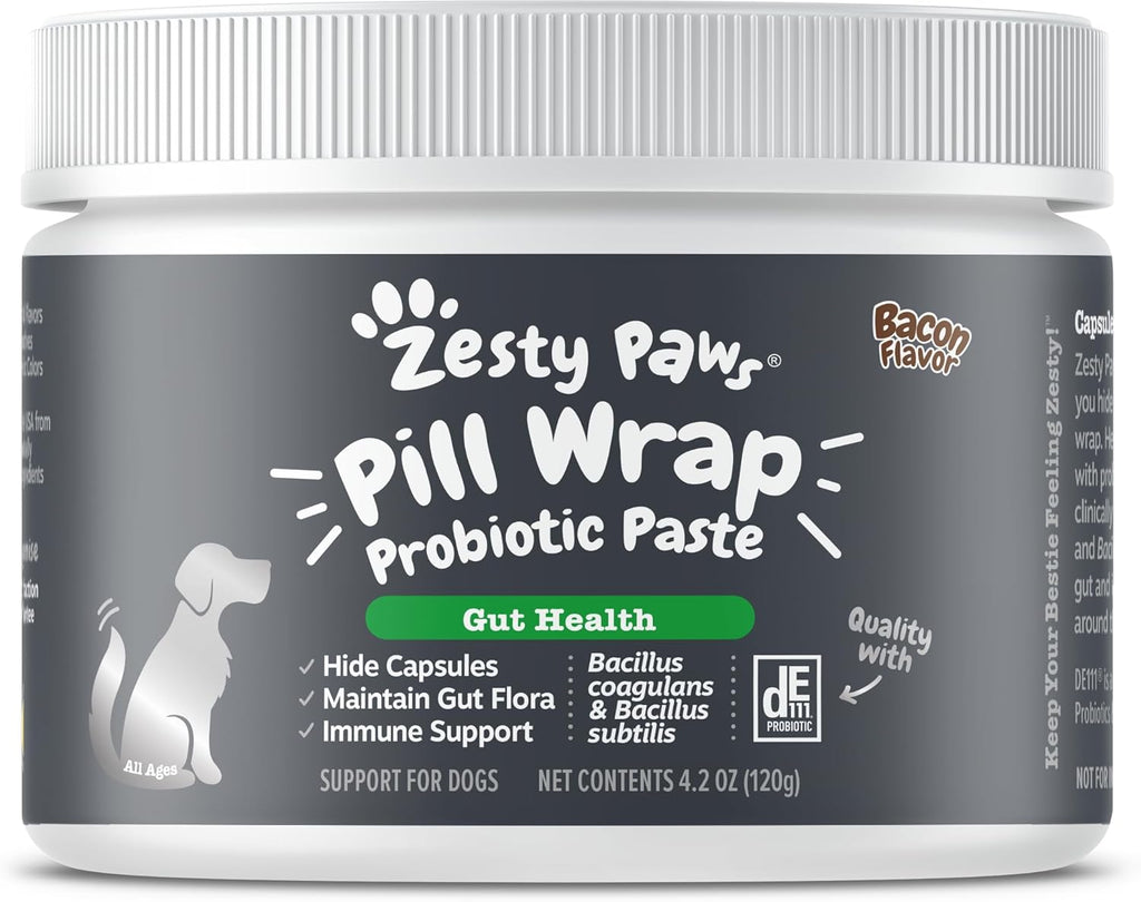 Zesty Paws Suplemento NAD+ Precursor para Perros - Niagen para Envejecimiento Saludable y Apoyo Muscular - 60 Cápsulas