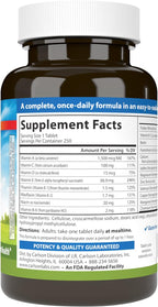 Carlson Mini-Multi Multivitamínico, 250 Comprimidos – Fáciles de Tragar, Vitaminas y Minerales Diarios