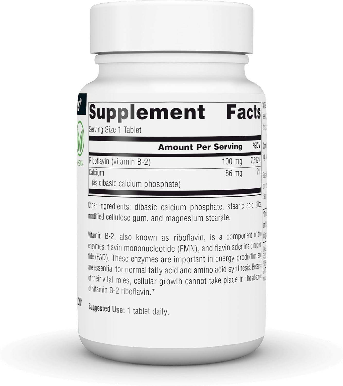 Source Naturals Vitamina B-2 Riboflavina 100 mg - 100 Comprimidos