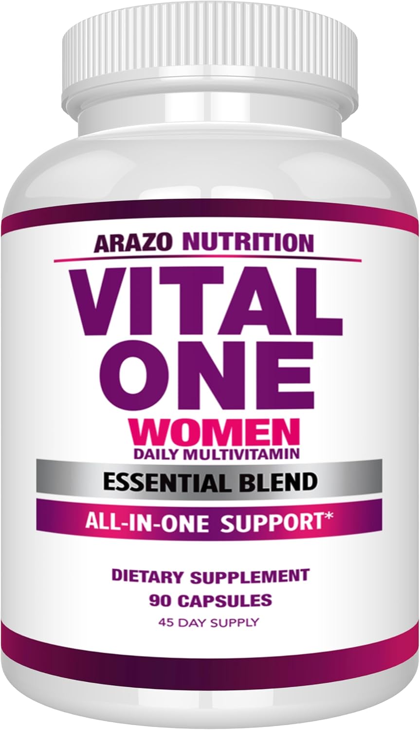 Arazo Nutrition Vital One Multivitamínico para Mujeres - 90 Cápsulas Veganas