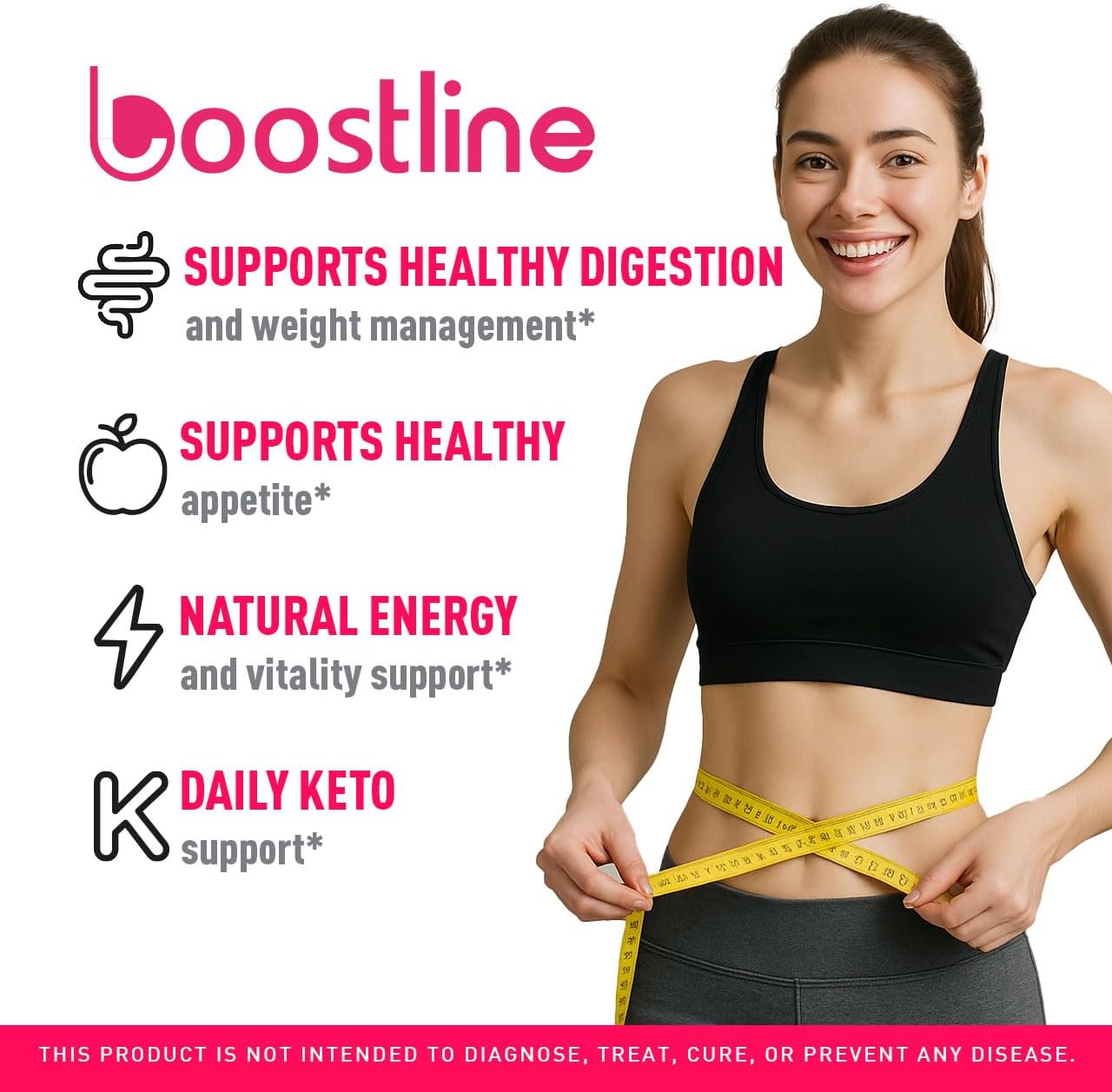 Boostline Keto ACV Gummies - 60 Gominolas para 30 Días