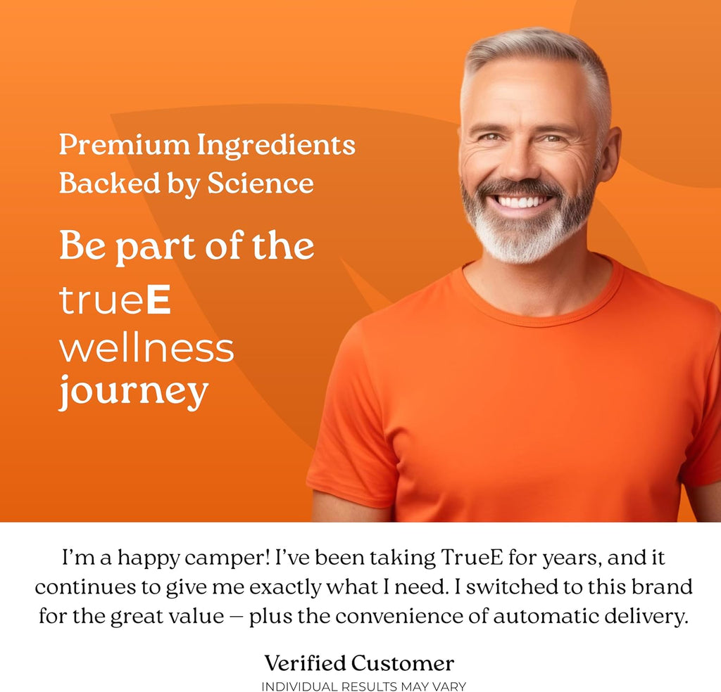NatureCity True-E Vitamina E con Tocotrienoles y Alfa Tocoferol Natural | Complejo de Vitamina E No OGM | 60 Cápsulas Blandas