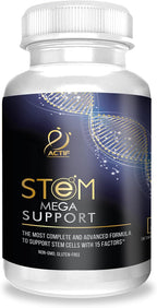 ACTIF Stem Cell Mega Support con 15 Factores - No Transgénico, 2 Meses de Suministro