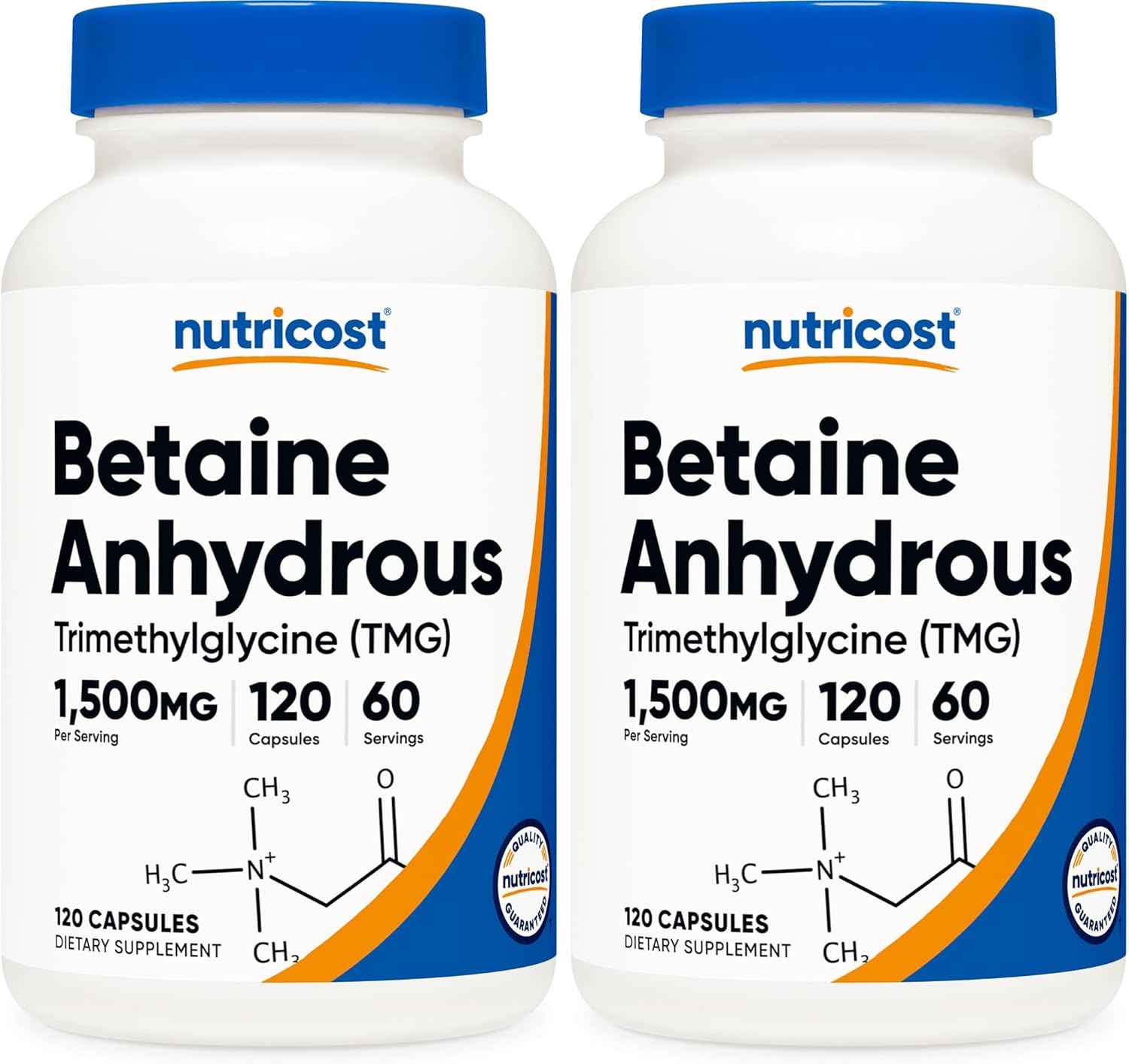 Nutricost Betaine Anhydrous 1500mg, 120 Capsules