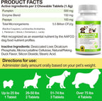 FSLHCY Probióticos para Perros, 180 Masticables con Enzimas Digestivas y Prebióticos - Sabor a Pato de Pekín