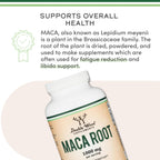 Cápsulas de Raíz de Maca para Mujeres y Hombres, 300 Cápsulas (1000mg de Maca Negra, Roja y Amarilla por Porción) Cultivada en Perú