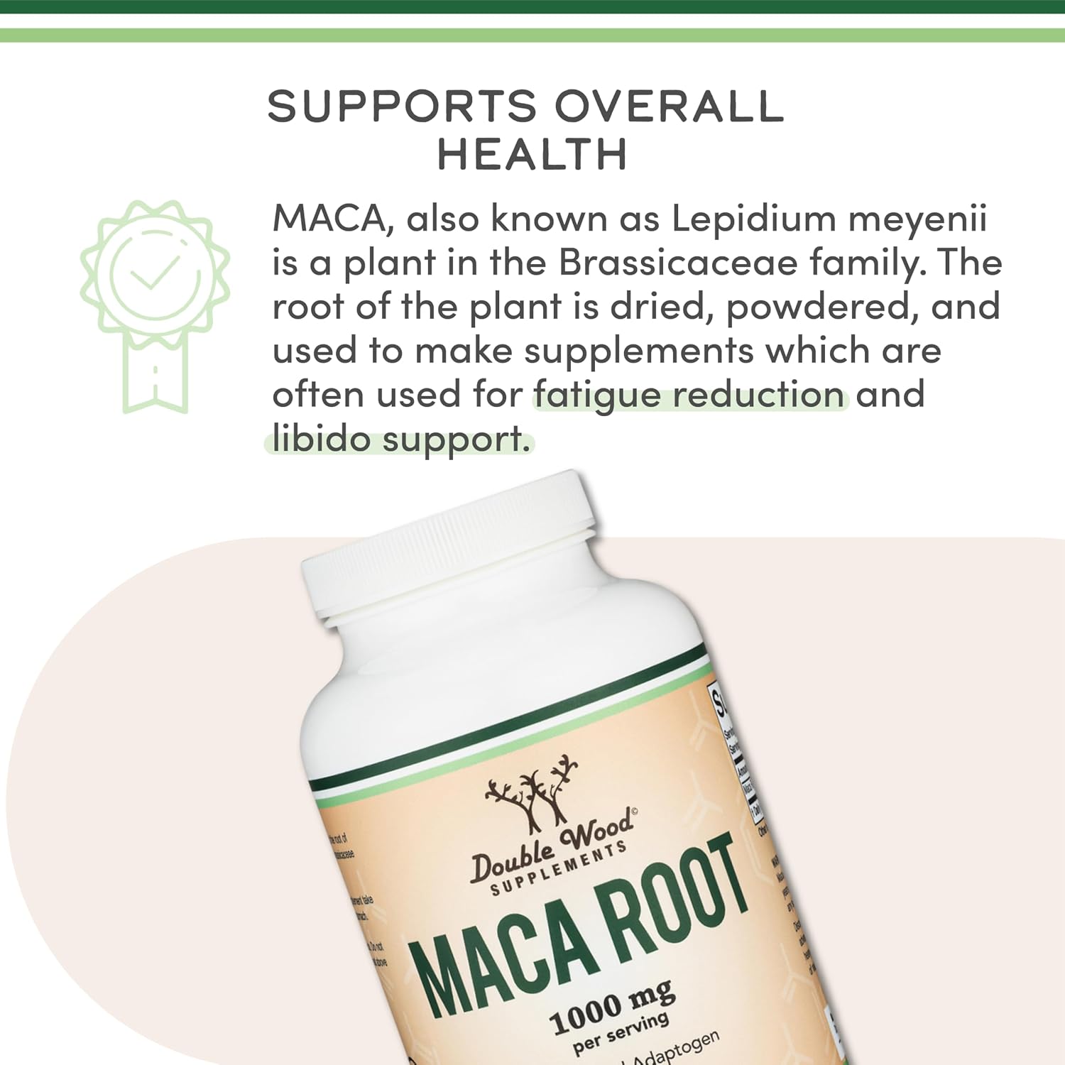 Cápsulas de Raíz de Maca para Mujeres y Hombres, 300 Cápsulas (1000mg de Maca Negra, Roja y Amarilla por Porción) Cultivada en Perú
