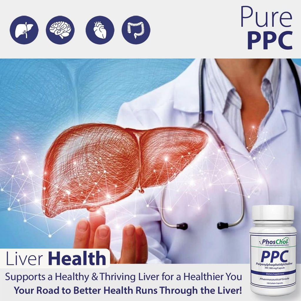 Nutrasal PhosChol PPC Polyenyl PhosphatidylCholine - 300 Cápsulas de Gelatina Blanda - 2,7 g por ración