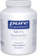 Pure Encapsulations Men's Nutrients - Complemento multivitamínico y mineral para hombres mayores de 40 años - 360 cápsulas