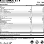 Celebrate Vitamins 3-in-1 Multivitamínico Bariátrico con Citrato de Calcio - Mezcla en Polvo para Beber - Sabor Cítricos - 60 Porciones