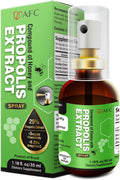 AFC Japan Brazilian Green Propolis Extract Throat Spray with Honey - 1.0 oz (30 ml) - 300+ Sprays