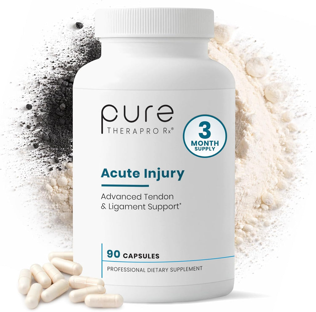 Pure Therapro Rx Acute Injury | Soporte para Tendones y Ligamentos | Dosis Clínica Una Vez al Día | 90 Cápsulas