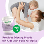 NanoVM 1-3 Años - Multivitamínico Infantil Sin Alérgenos, Polvo sin Sabor, 275g
