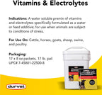 Durvet Vitaminas y Electrolitos para Animales, 8 oz