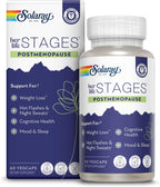 Solaray Postmenopause her Life Stages - Suplemento Postmenopausia con Resveratrol, Azafrán y Naranja (60 Cápsulas)