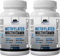 Daily Health Methylated Multivitamin - 27 Nutrientes con CoQ10, Vitaminas A, B6, B12, C, D3, E, K2, Colina, Zeaxantina, L-Metilfolato - 60 Cápsulas (Pack de 2)