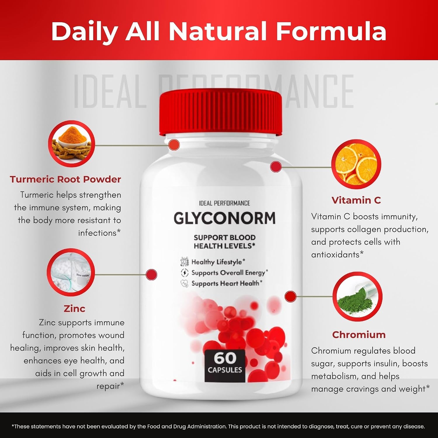 Glyconorm Cápsulas, Suplemento de Apoyo Glyconorm - Máxima Potencia, Fórmula Natural (3 Envases)