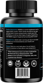 NMNH Supplement 250mg - DiHidro-Nicotinamida Mononucleótido Puro con Bioperine® (Alternativa NMN para Aumentar NAD+)