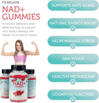 NAD Gummies 1000mg | Suplemento NAD+ Sin Azúcar | FEMGAIN
