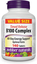 Webber Naturals Complejo B100 de Liberación Prolongada, 140 Comprimidos