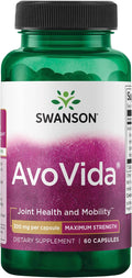 Swanson AvoVida - Insaponificables de Aguacate y Soja para la Salud Articular (60 Cápsulas, 300 mg)