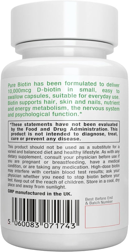 Igennus Clean Biotin 10.000 mcg - 180 – Sistema nervioso: Apoya la función normal del sistema nervioso. – Image 6