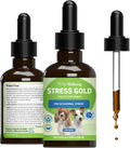 Pet Wellbeing Stress Gold para Perros - Fórmula Líquida Holística para el Estrés Situacional (60 ml)