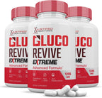 Gluco Revive Extreme 1295mg – Suplemento Herbal (3 Pack, 180 Cápsulas)