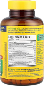 Nature Made Super Complejo B + Vitamina C, 360 comprimidos