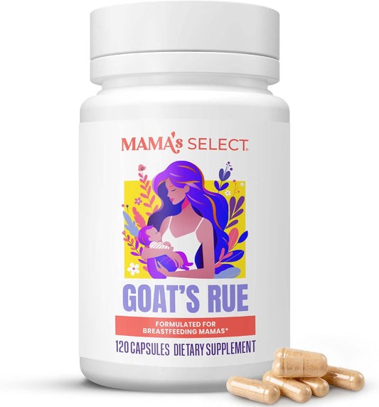 Mama's Select Organic Goat's Rue Capsules for Breast Milk Production - Non-GMO, Vegan, Gluten-Free