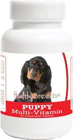 Healthy Breeds Multivitamínico para Cachorros Black and Tan Coonhound - 60 Comprimidos Masticables