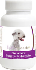 Healthy Breeds Multivitamínico para Perros Senior Bedlington Terrier, 60 Comprimidos