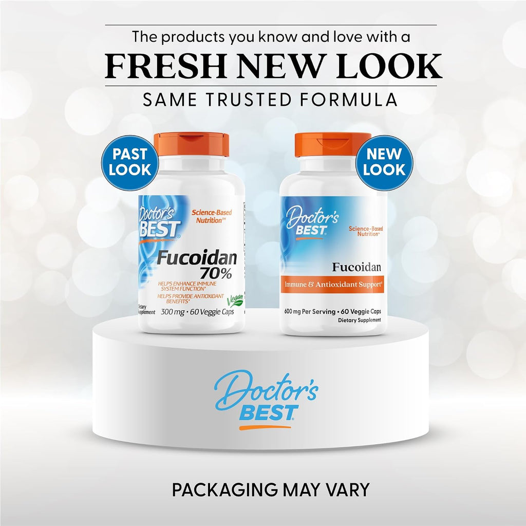 Doctor's Best Fucoidan 70% - 60 Cápsulas Vegetales