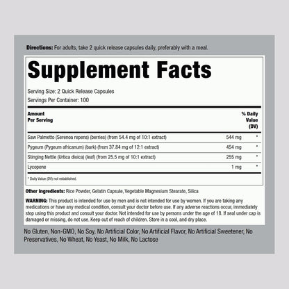 Piping Rock ProstAid Complejo Herbal para la – Apoya el confort urinario en hombres adultos. – Image 2