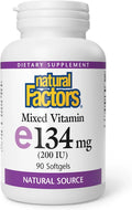 Natural Factors Mixed Vitamin E 134 mg (200 IU) - 90 Softgels