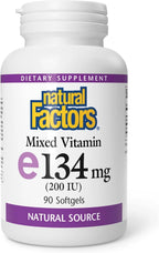Natural Factors Mixed Vitamin E 134 mg (200 IU) - 90 Softgels