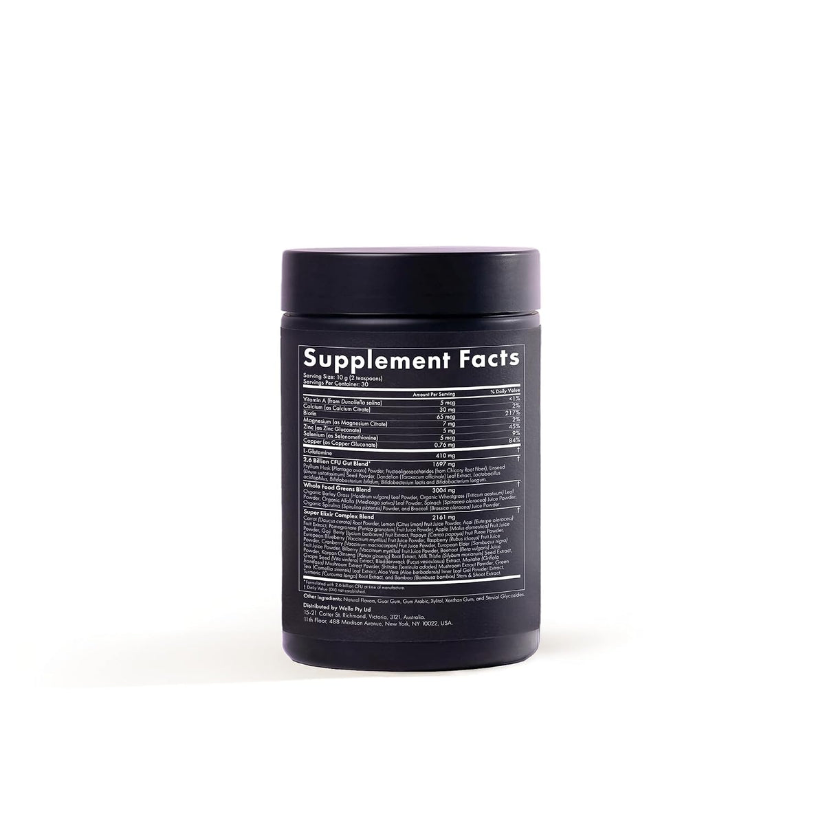 WelleCo The Super Elixir Daily Greens Powder – Setas shiitake y maitake: Proporcionan fibra dietética, vitaminas – Image 3