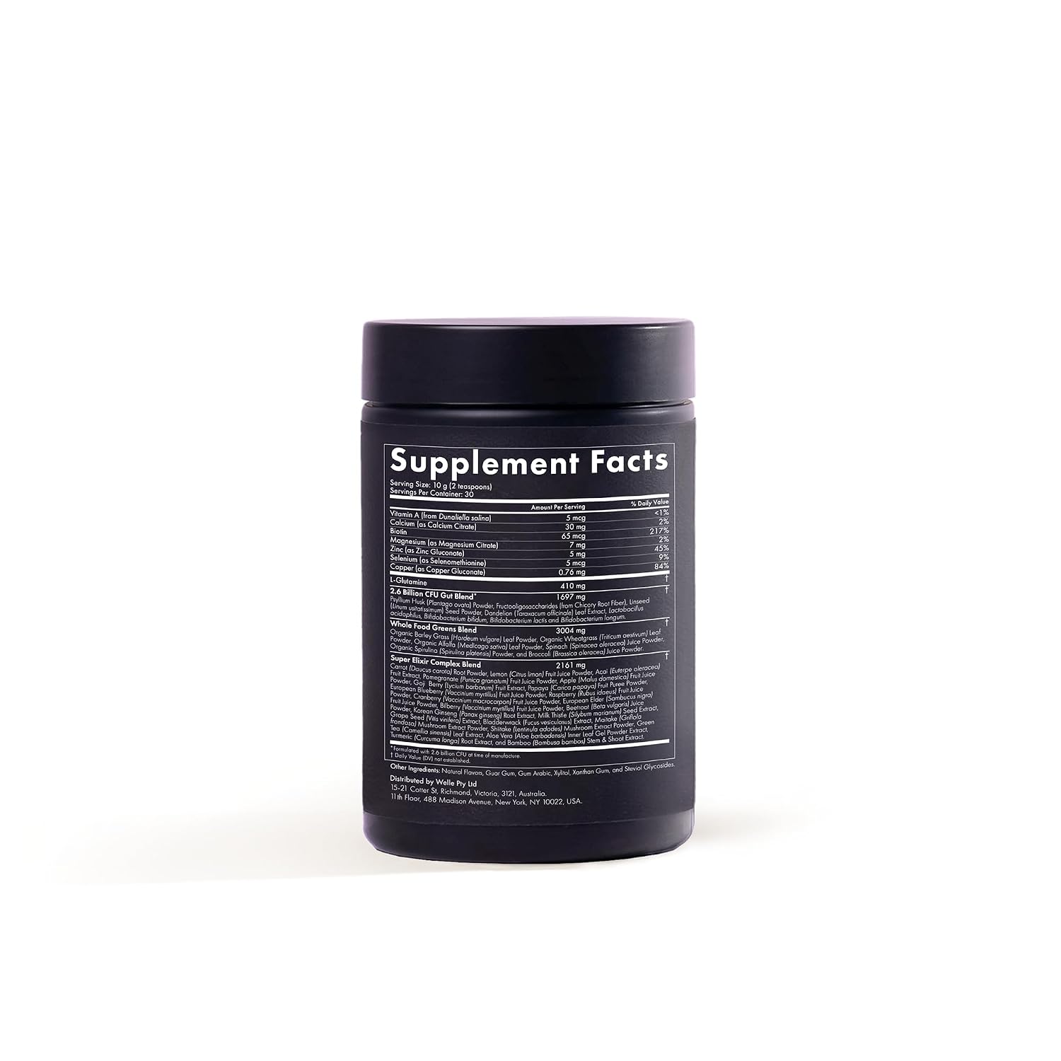 WelleCo The Super Elixir Daily Greens Powder – Mezcla de frutos rojos (300g)