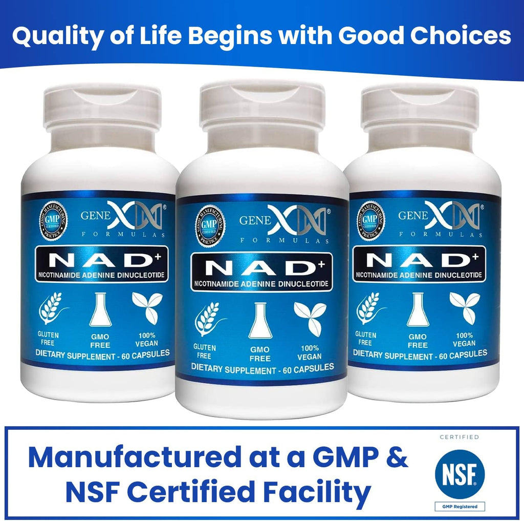Genex Formulas NAD+ 250mg 60 Cápsulas - Nicotinamida Adenina Dinucleótido