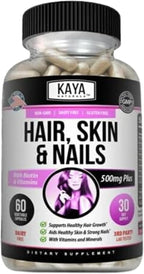 Kaya Naturals Biotina con Vitaminas para Cabello, Piel y Uñas