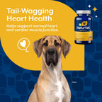 NaturVet Suplemento Cardiovascular para Perros con Taurina - 60 Comprimidos Masticables