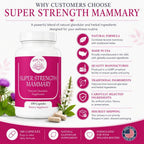 SOR, Inc. Super Strength Mammary Fórmula de Mejora del Pecho, 100 Cápsulas