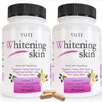 VAITE Glutatión Reducido - 120 Cápsulas (2 Envases) - Suplemento Vegano para el Cuidado de la Piel