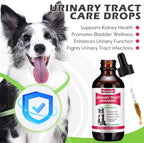 Xsvseie Gotas para Infección Urinaria en Perros - Suplemento Herbal Natural con Arándano para la Salud de la Vejiga