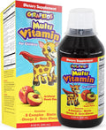 GirafKids Multivitamínico Líquido para Niños (237 ml) - con Biotina, Vitamina A, Complejo B, Ácido Fólico, Omega-3 y Beta Glucano